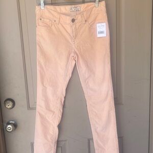 Free people NWT peach corduroy pants 27 
Inch waist